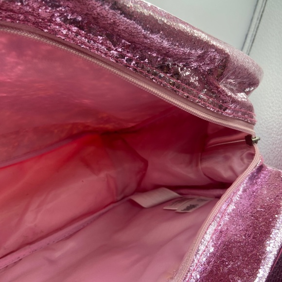 Disney Princess Travel Suitcase Bag Shoulder Strap Pink Sparkly - Picture 7 of 8